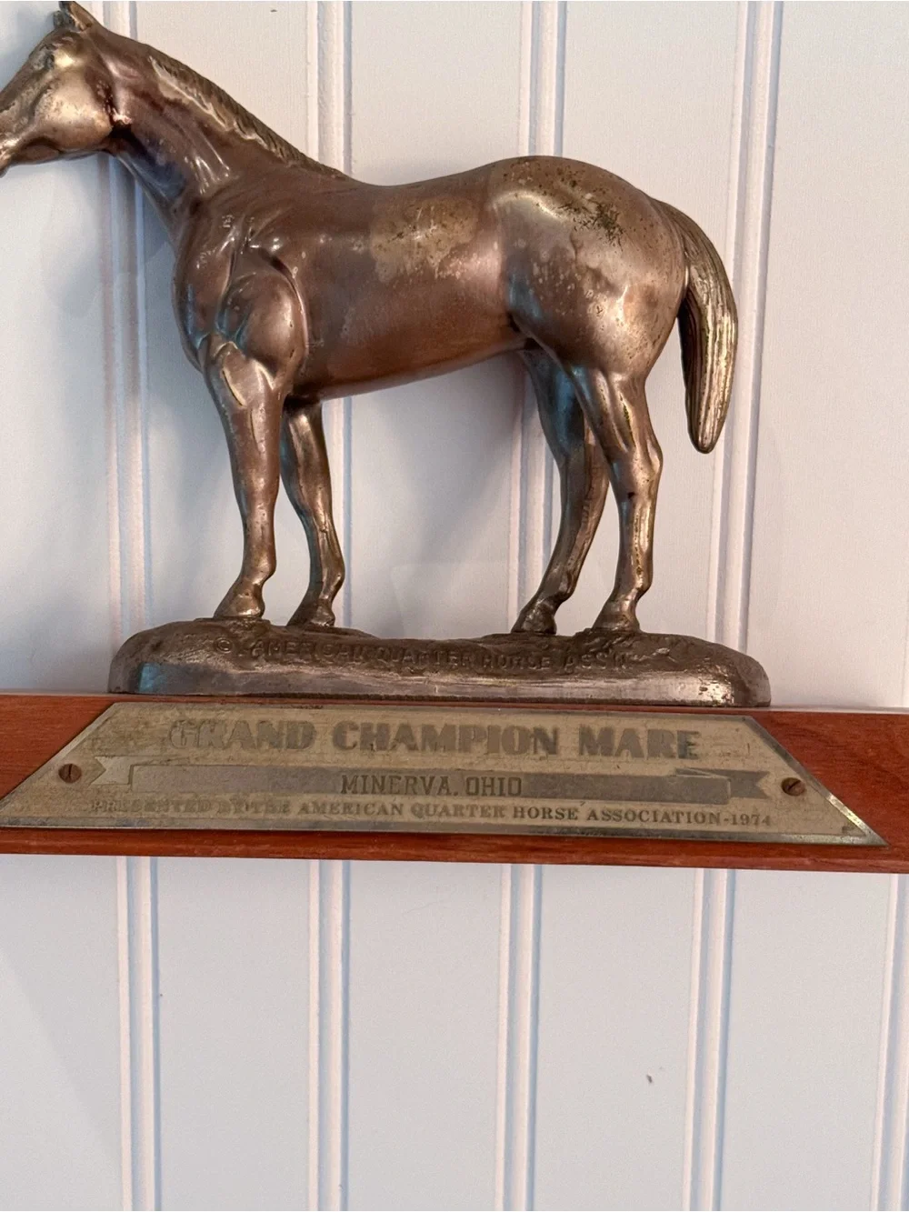1974 AQHA Grand Champion Mare Horse Trophy